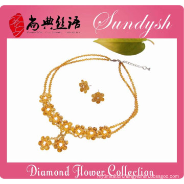 Gorgeous CZ Flower Jewels Diamond Jewelry Collection